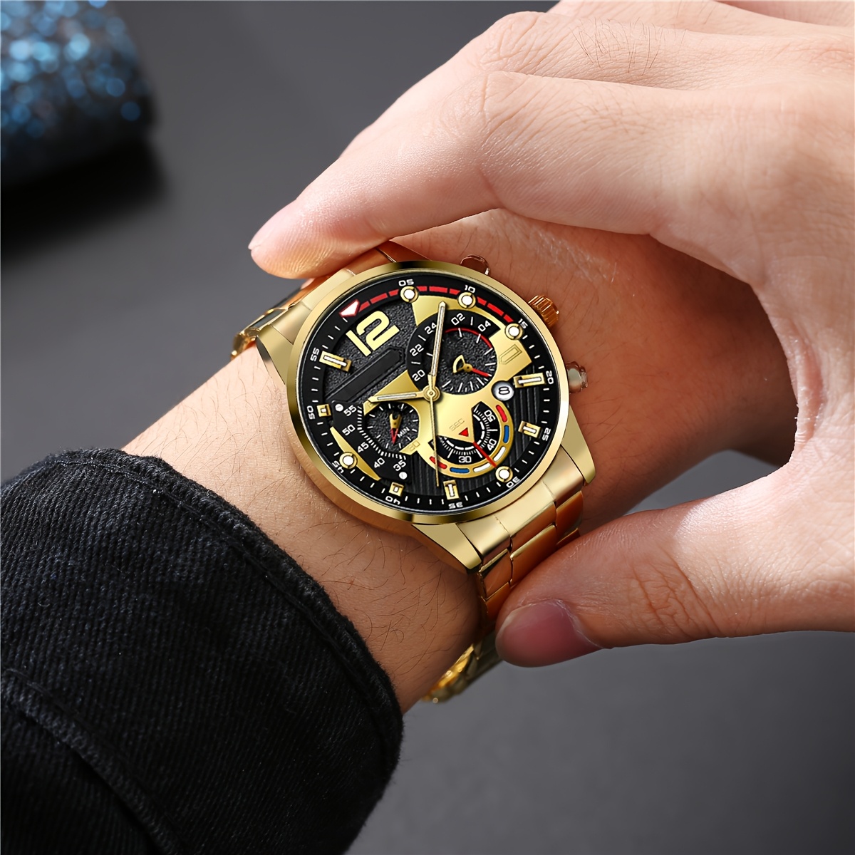 Men's 6pcs Business Watch Set, Exquisite Gift for Him