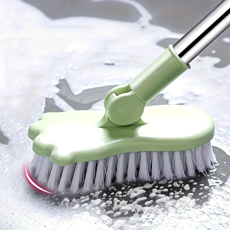 Long Reach Adjustable Handle Floor Brush for Effortless Cleaning Hard Bristle Design for Kitchen Bathroom Floors and Store