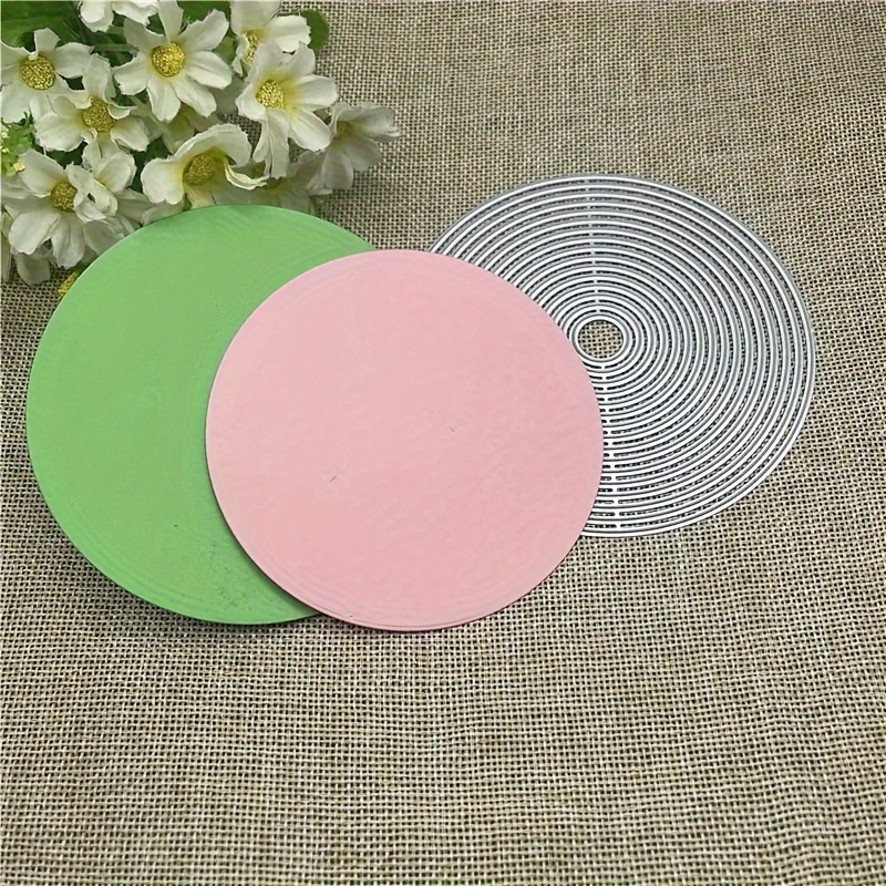 

A Set Of Circular Golden Cutting Die Template Diy Clipboard Decoration Embossing Handmade Template