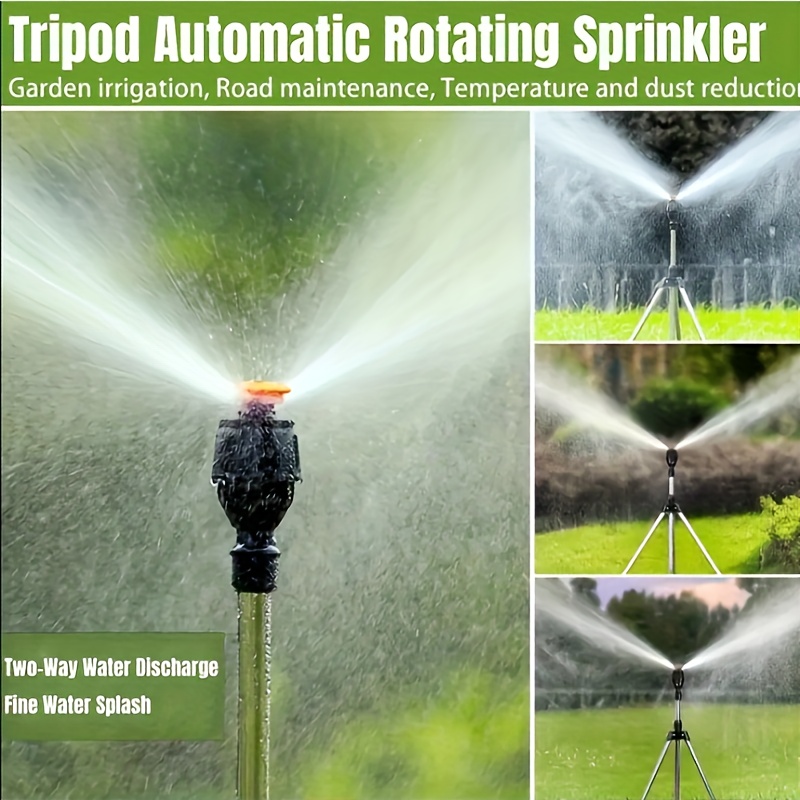 

Tripod Automatic Rotating Sprinkler, Garden Irrigation, Road Maintenance, Temperature And Dust Removal Sprinkler