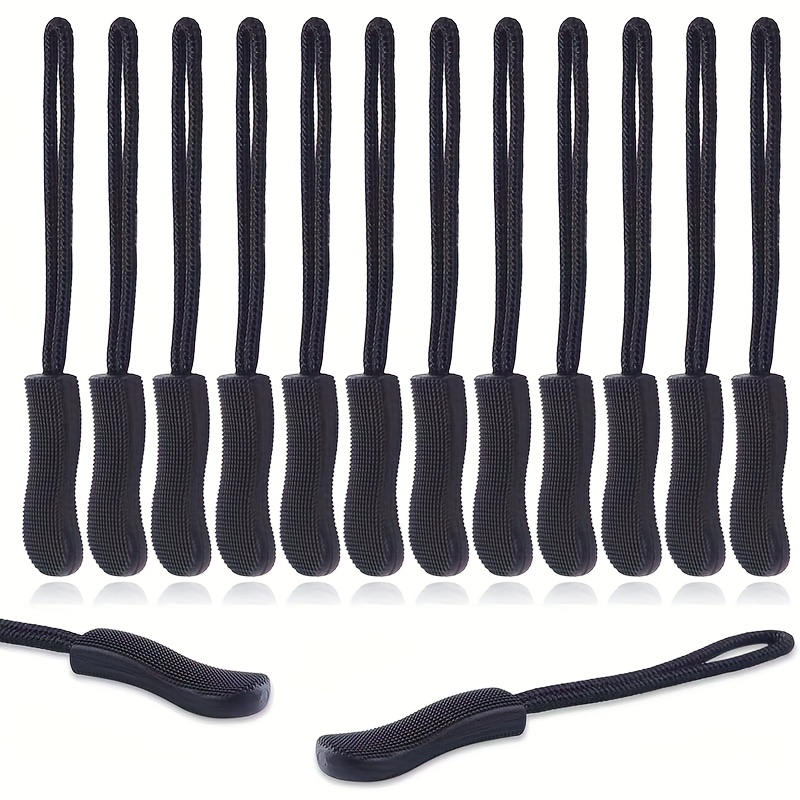 TEMU 12 pezzi di tiranti per cerniera minimalisti per riparazioni fai da te, adatti per zaini, giacche, pantaloni, , cappotti, valigie e