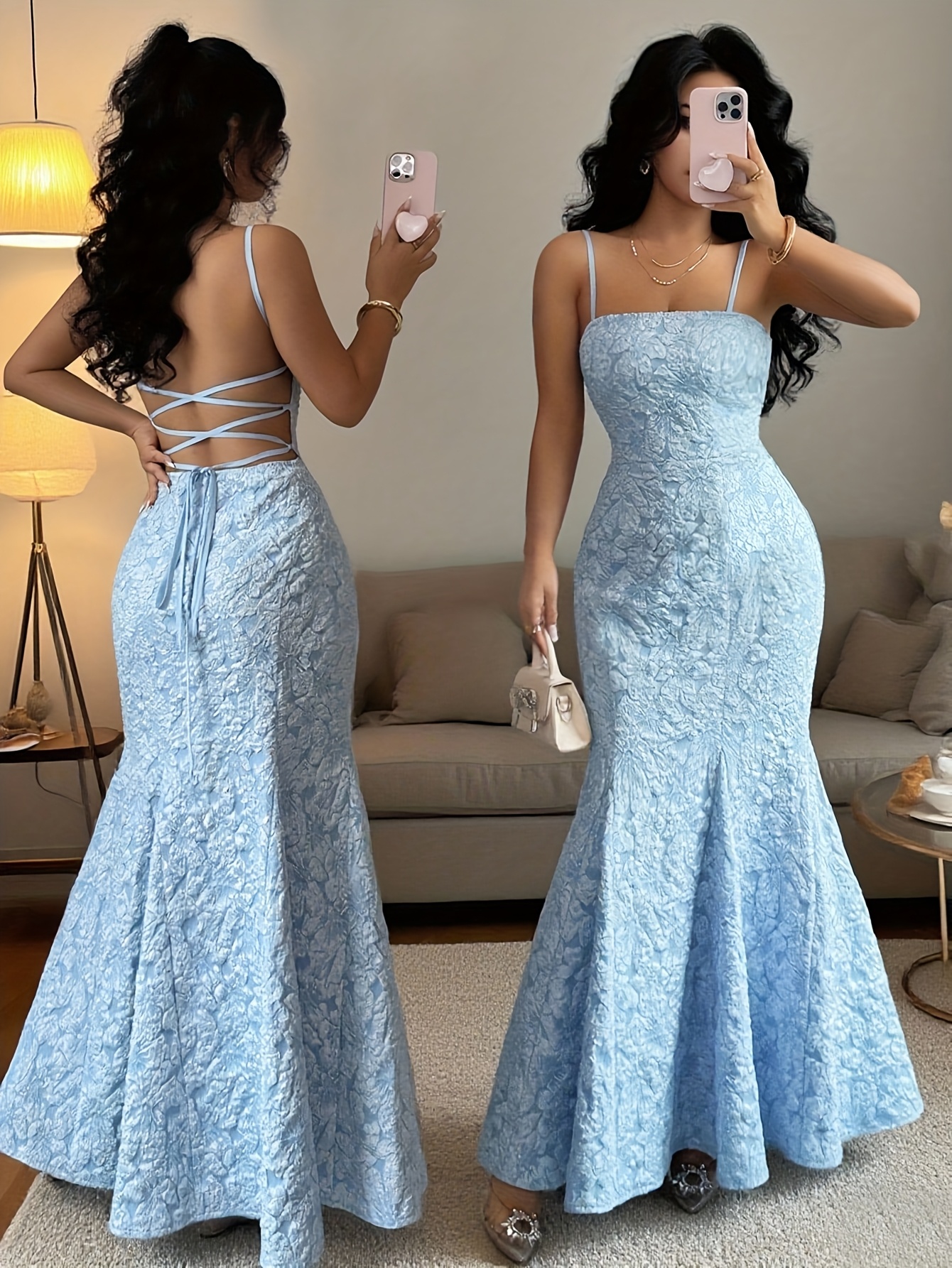fancy woman dresses Love Shack Women Rosmara Dress Cherry Blossom Wholesale Elegant Womens Clothing Customizable Fancy Dresses Ladies Women Luxury Long Bodycon Evening Dress With Flowers in 3D Fancy Drop Waist Dress -