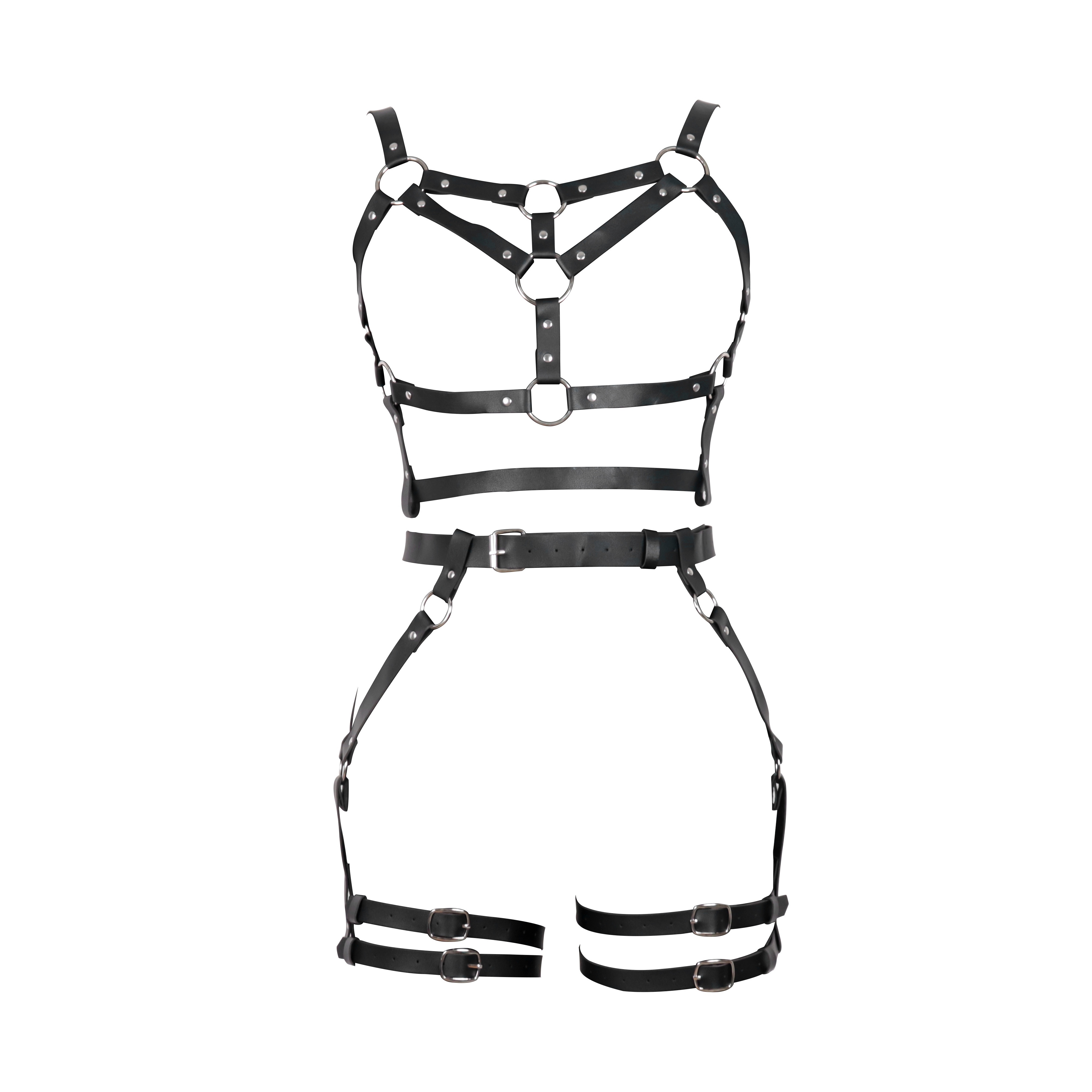 Woman Sexy Leather Harness Bra Erotic Lingerie Bondage Harness Chest  Suspenders Belts Punk Stockings Garter Belt Adjustable (Color : Dark Grey,  Size : One Size) : : Clothing, Shoes & Accessories