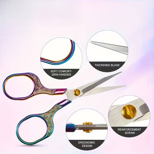 5pcs stainless steel scissors set ideal for embroidery and sewing vintage fabric and thread cutters classic tailor design suitable for tailoring and needlework