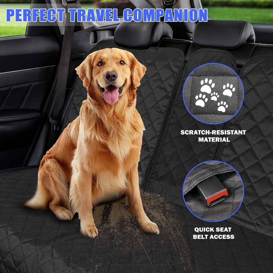 TEMU Car Seat Cover For Back Seat, Car Seat Cover 60/40 Split Bench For Family Car, Compact Suv, Mpv - Standard - 53" W