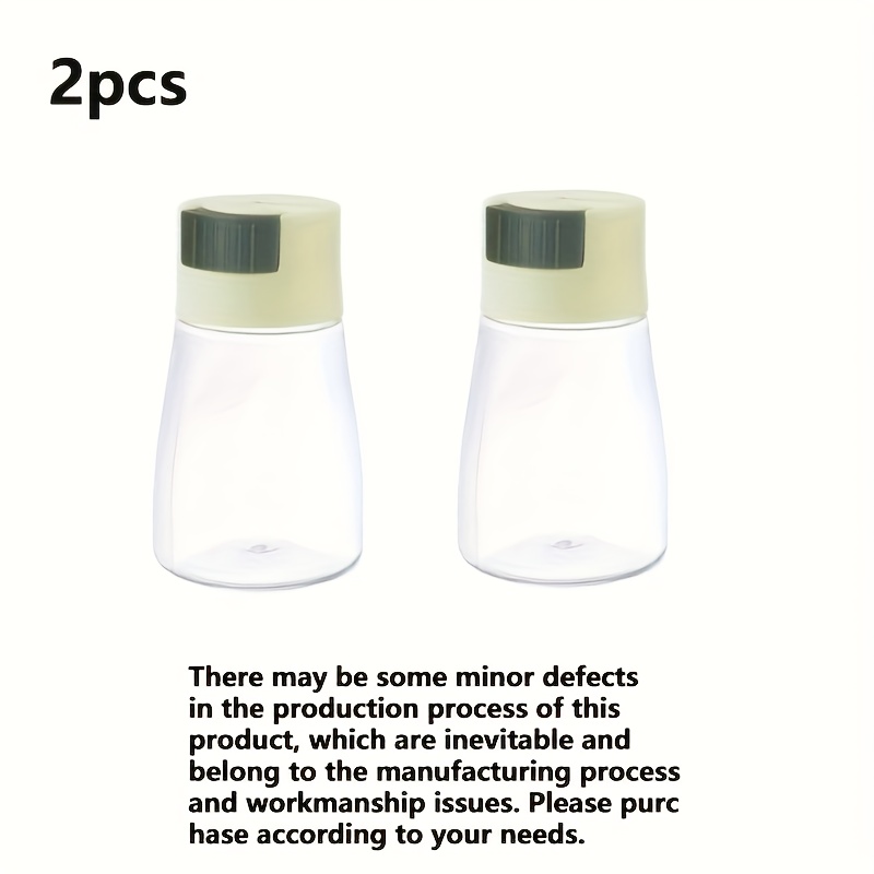 TEMU 2pcs Quantitative Salt Shaker Control Salt Bottle Salt Shaker Kitchen Household Seasoning Bottle Seasoning Bottle Set Seasoning Box