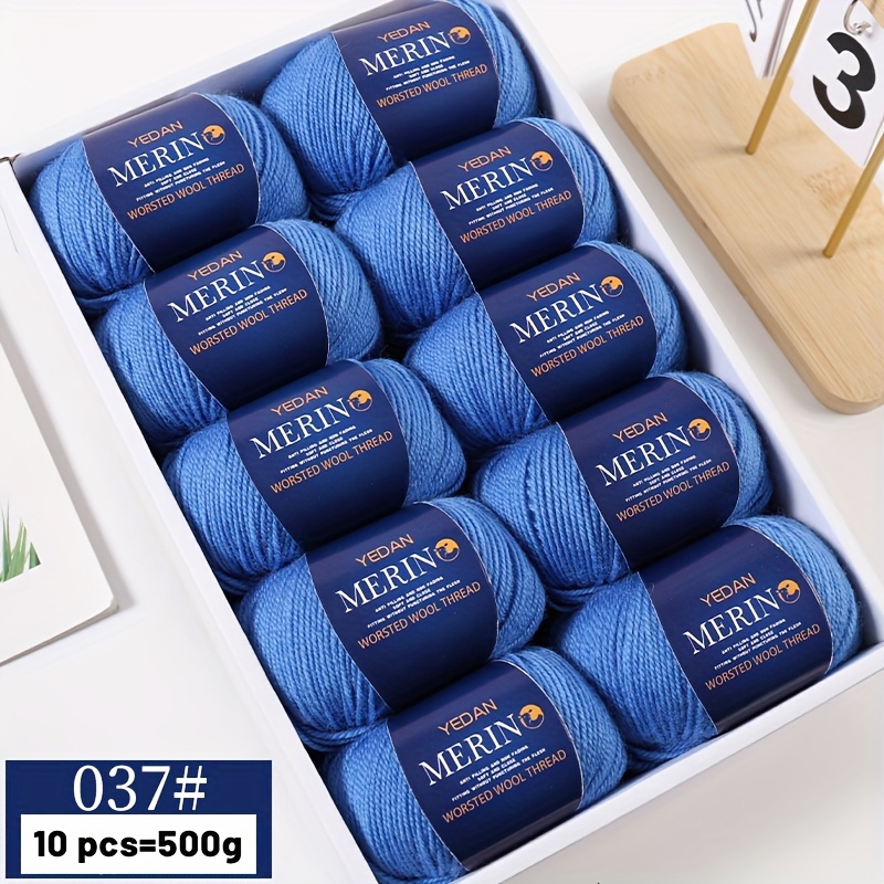 500g Medium 212 Wool Yarn For Handmade Diy Knitting, Gift Making, Autumn/ Sweaters For Men And Women, Couple Scarves, And Hats. Yarn Ball, 10 Balls Per Pack
