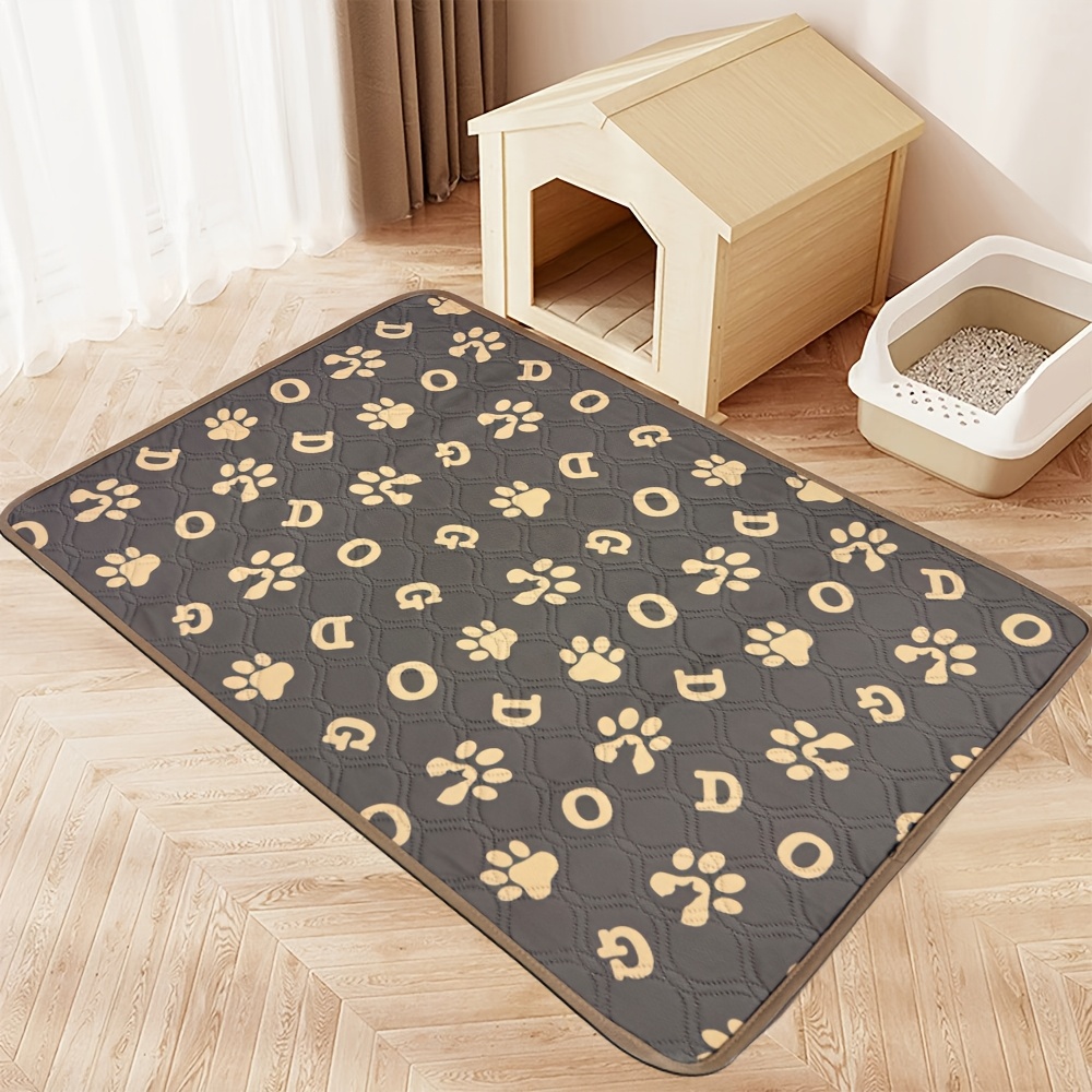 TEMU 1pc Washable Reusable Pet Potty Pad - 4-layer Dog Training Mat With Absorbent Core - Suitable For Pet Training