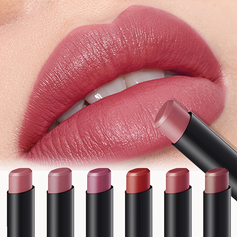 6pcs matte lipstick easy to color lipstick pen easy to color moisturizing lipstick natural moisturizing lipstick womens makeup set details 1