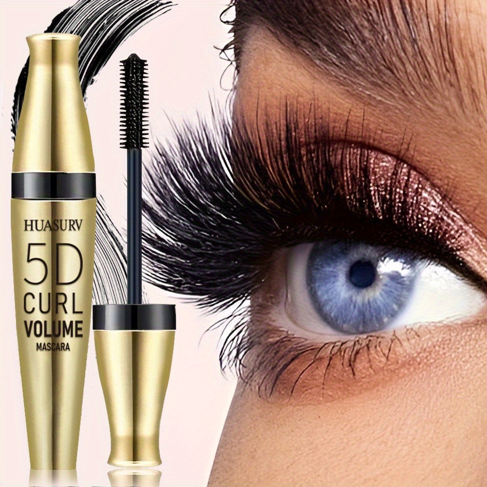 Huasurv Mascara, Natural Length, , 5d Mascara - Long Extensions, Eye Makeup, & Define, Types, Formula, Long-lasting Mascarahs4215 [mother's Day Gift] [holiday Gifts] [1pc] [gifts For Girls]