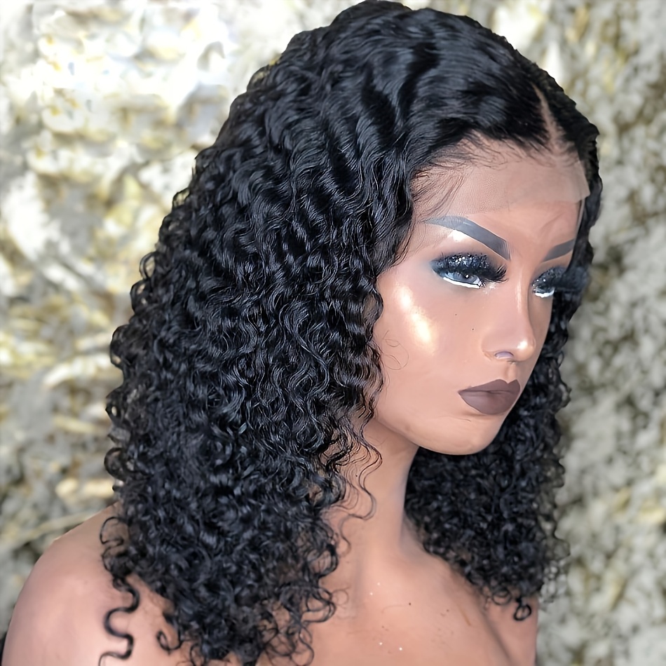 16 24 28 32 inch curly wave lace front wig 13x4 inch front  display picture 1