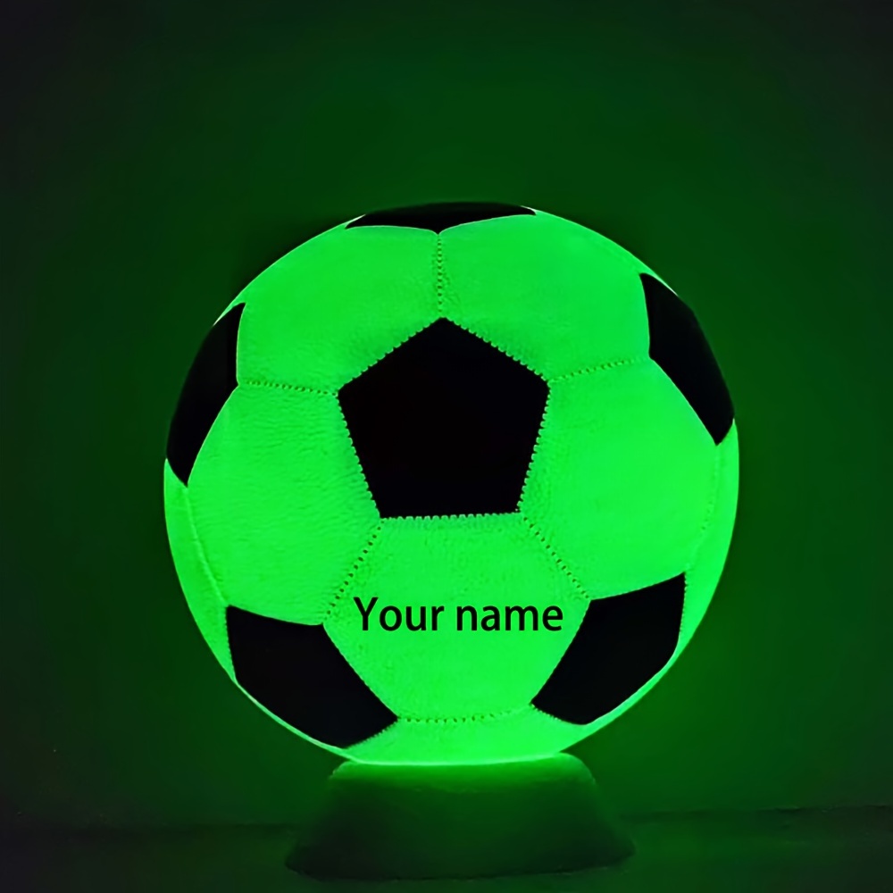 

Custom Engraved Size 5 Soccer Ball – Personalized Name And For Home Decor, Anniversary, Christmas, Wedding, Valentine's Gift, Pu Material, -the-dark, Adult 14+, Machine- – By Football Will