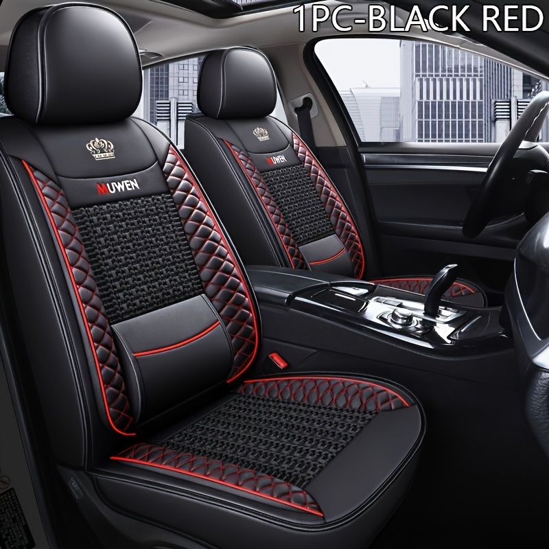 Perne de scaun auto clasice de calitate, împletite, pentru scaunul din față, husă de scaun auto respirabilă, înveliș complet, pernă de scaun răcoroasă pentru vară, pernă de scaun auto împletită, pernă pentru scaunul din față, cadouri de Crăciun