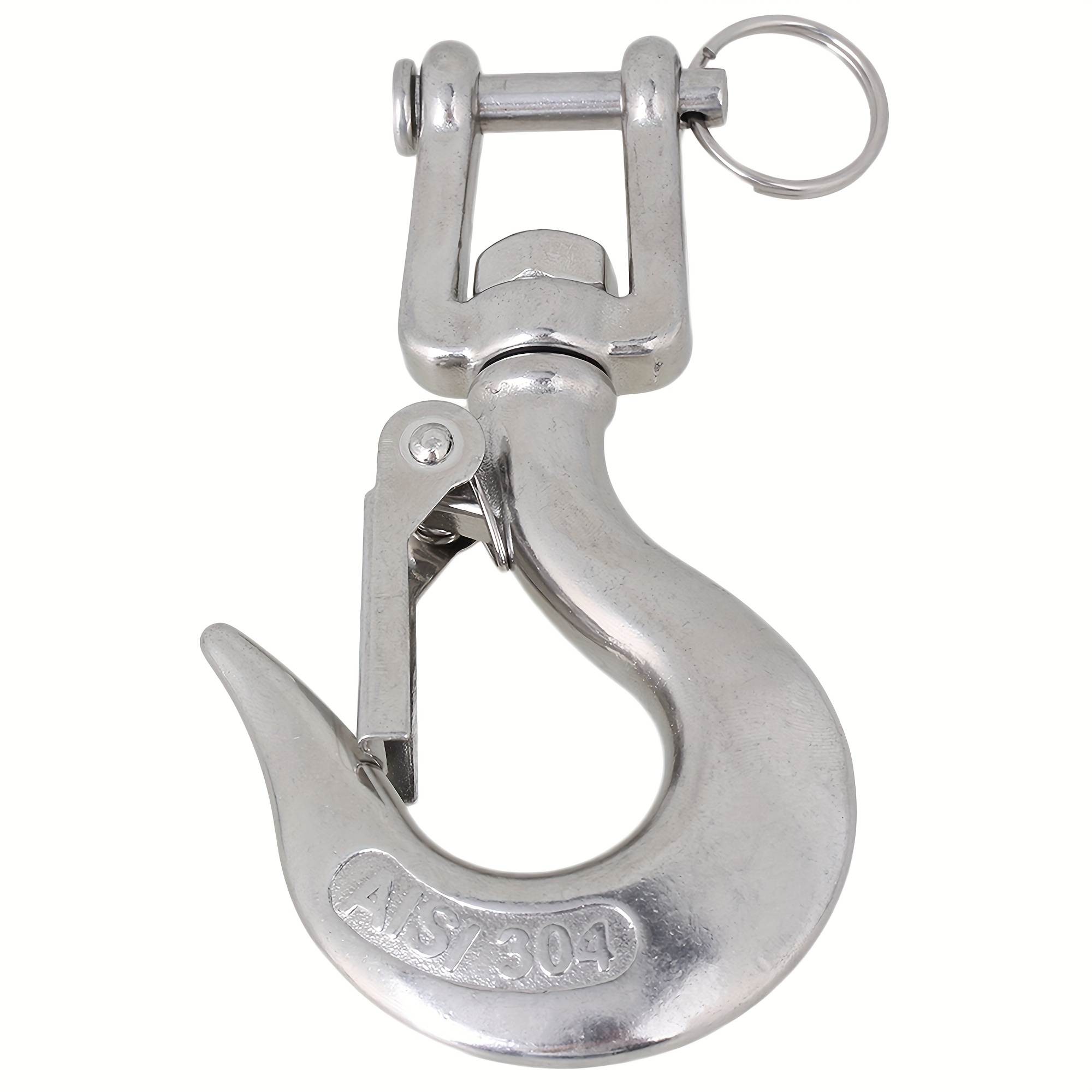 

Heavy-duty 304 Stainless Steel Forklift Hook, 750lb Capacity - Ideal For Industrial & Marine Use