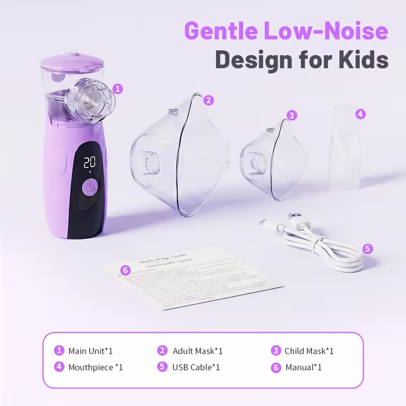 sold separately for adults nebulizer for children handheld for adults with led display and Product details 5