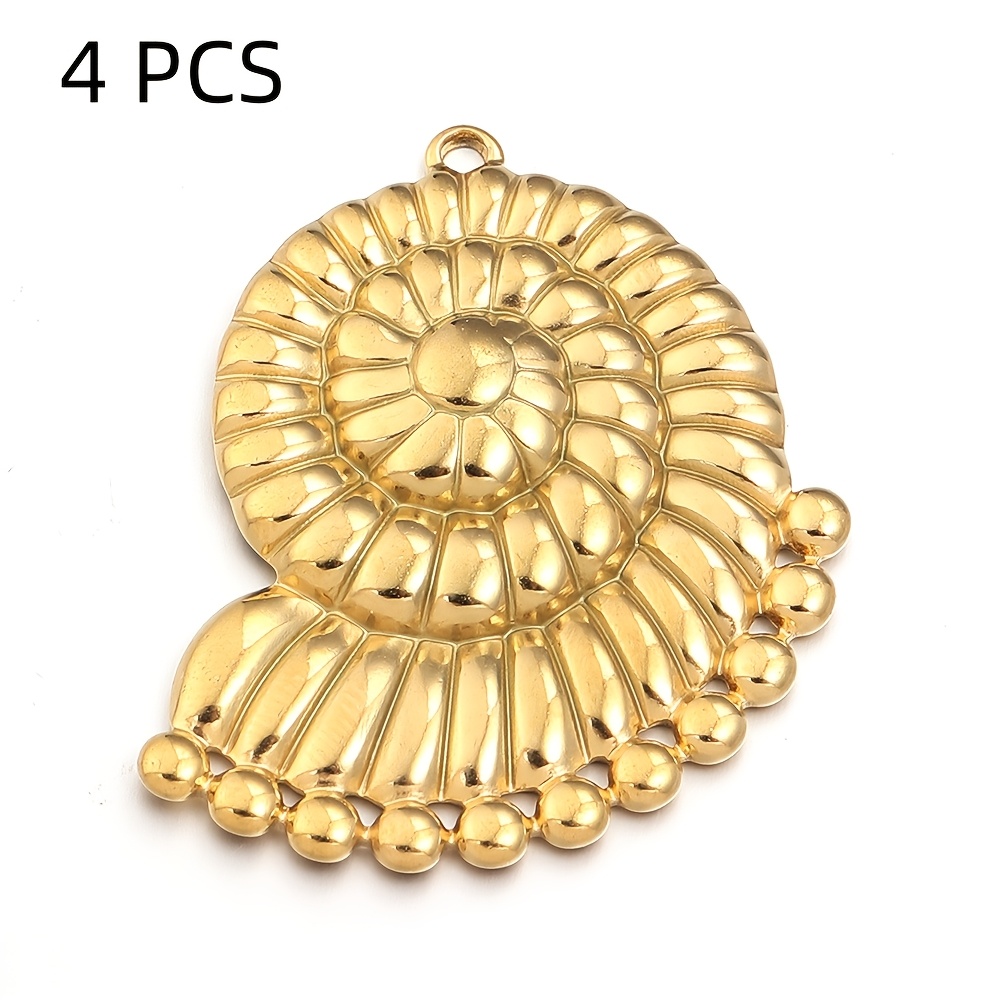 4pcs Ocean Animal Shaped Charms, Cute Decorative Pendants