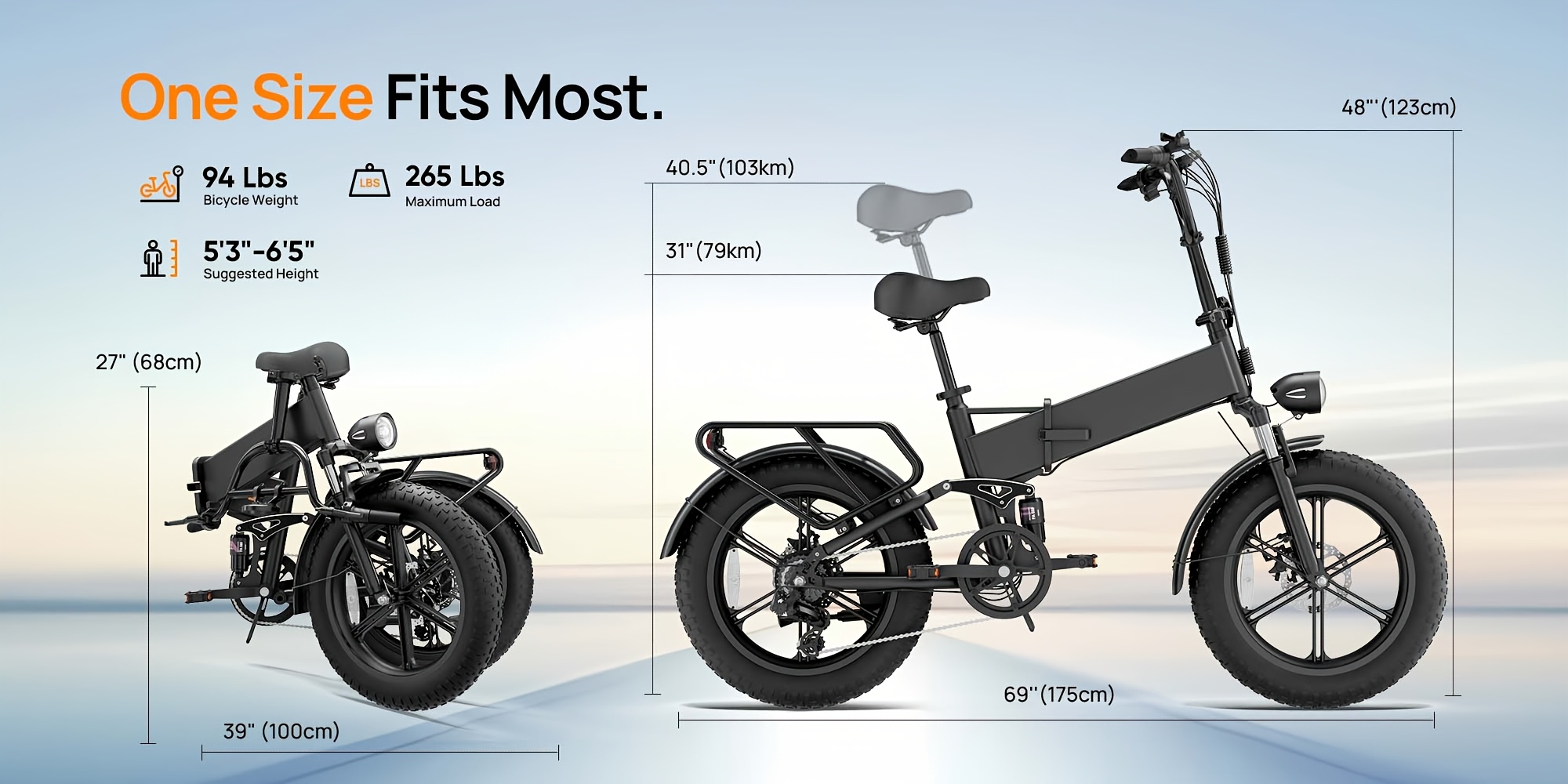 t5 electric mountain bike adult e bike with removable large capacity battery 745w 28mph 20 4 0 all terrain tires   adjustment black   christmas and thanksgiving Product details 8