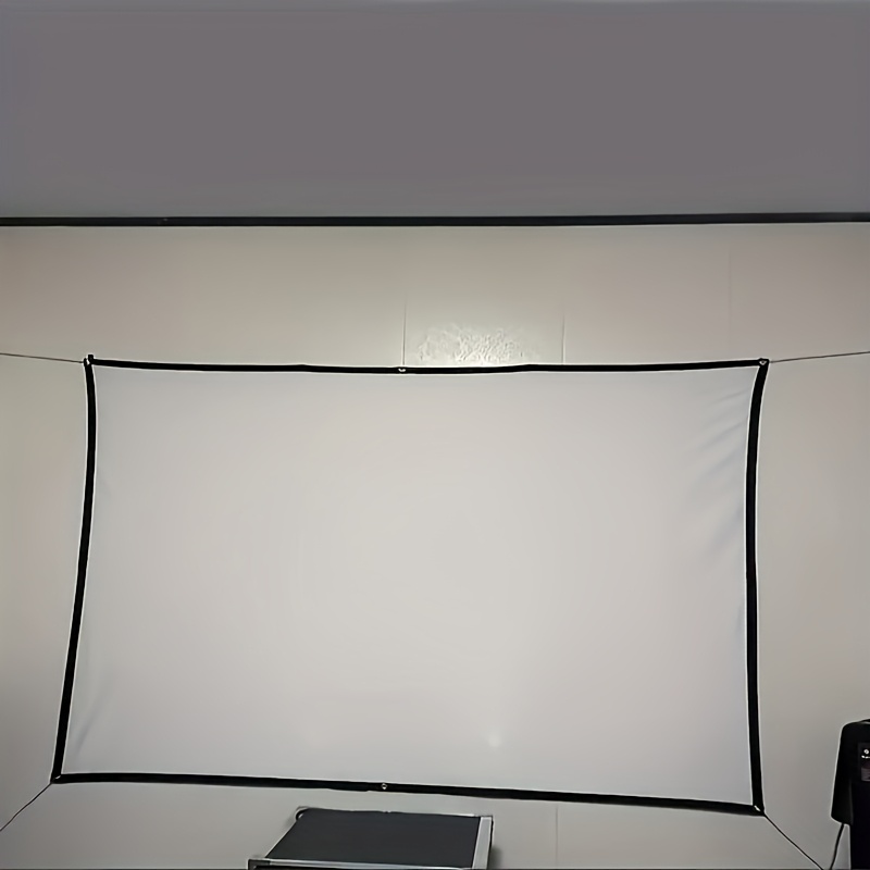 TEMU 72-Zoll tragbarer Projektorbildschirm – faltbares Heimkino- Büroprojektionsleinwand für Innen/Außen, kompatibel mit Smartphones / Tablets &