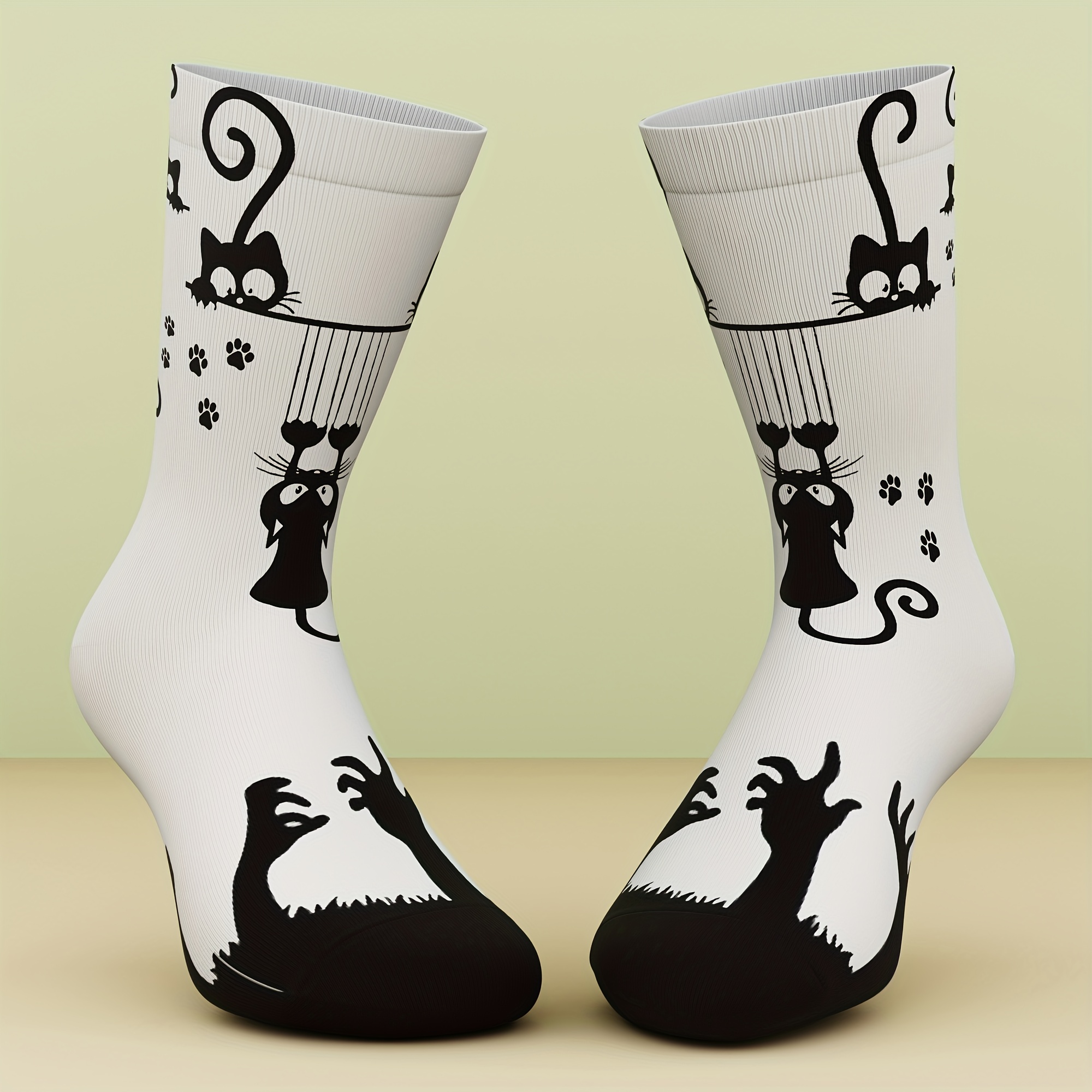 E-shop Ein Paar Unisex-Socken mit lustigen Mustern, bequem und atmungsaktiv, geeignet für Outdoor-Sportarten, ein Must-Have für , Street-Style-Design,