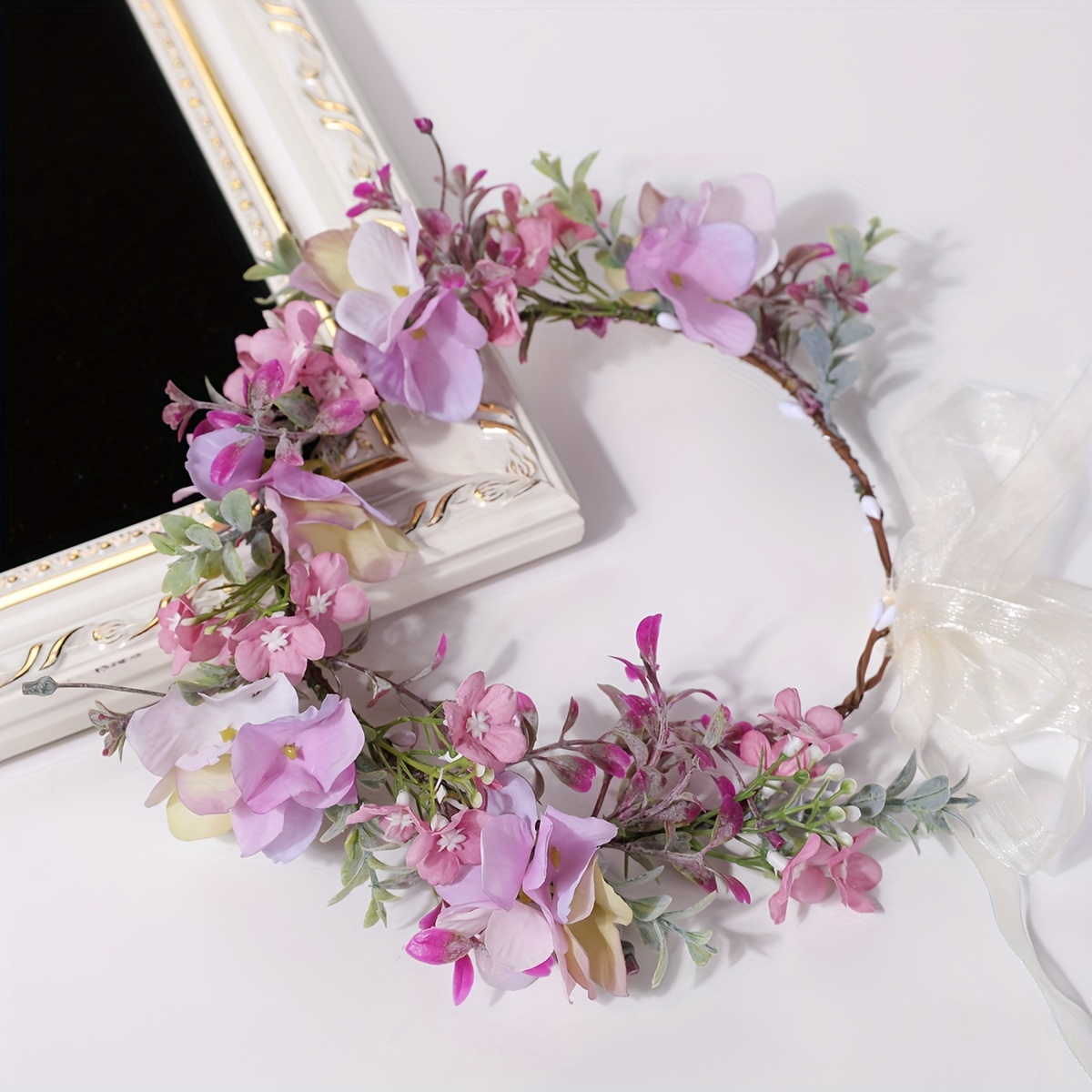 

Purple Wreath - For Parties, Weddings & Photo Props