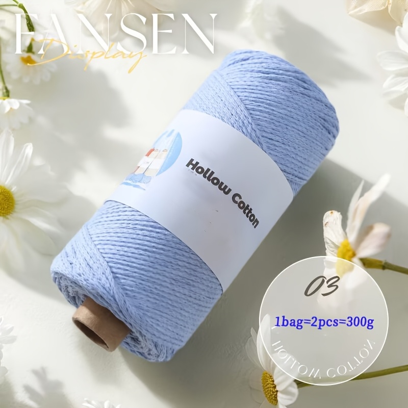 300g 2pcs pure     medium thick yarn for knitting hand knitting material thread suitable for knitting bags cushions storage boxes tissue boxes carpets and other handicrafts