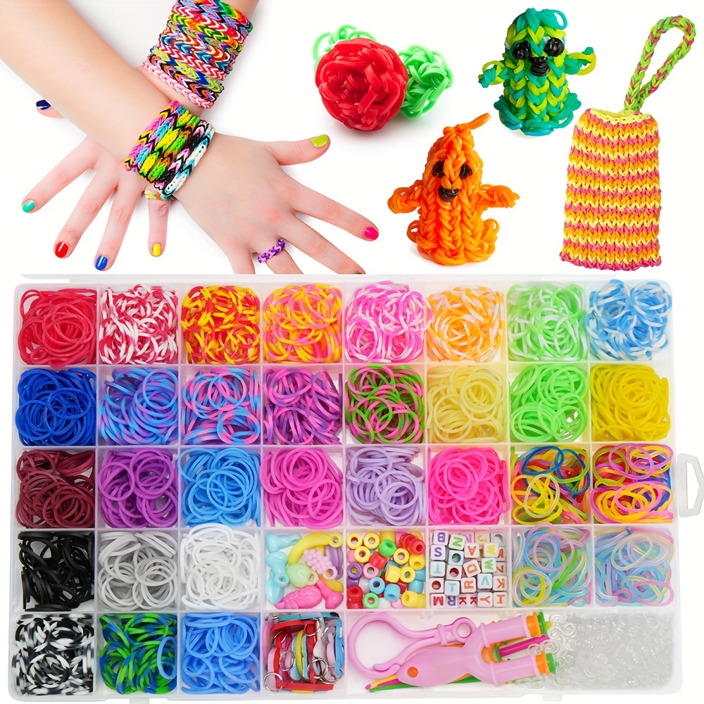 

1600+pcs Band Bracelet Making Kit - 32 Vibrant Colors, Rubber Bands For , Perfect Gift For Birthdays, , Benben