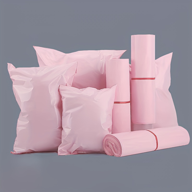 

50pcs Pink Courier Bags Mailing Bags Bulk Shipping Bags For Shipping Envelopes, Self-adhesive Plastic Packaging, Mailing Bags, Suitable For Clothes, Books And More, Waterproof Courier Bags