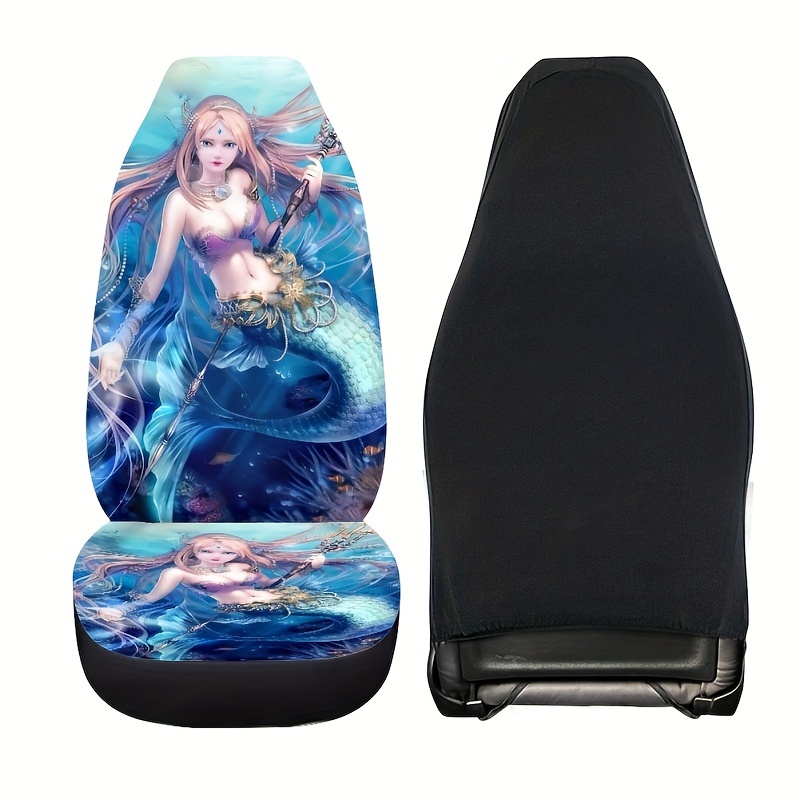 universal car 2pcs seat cover set mermaid Temu