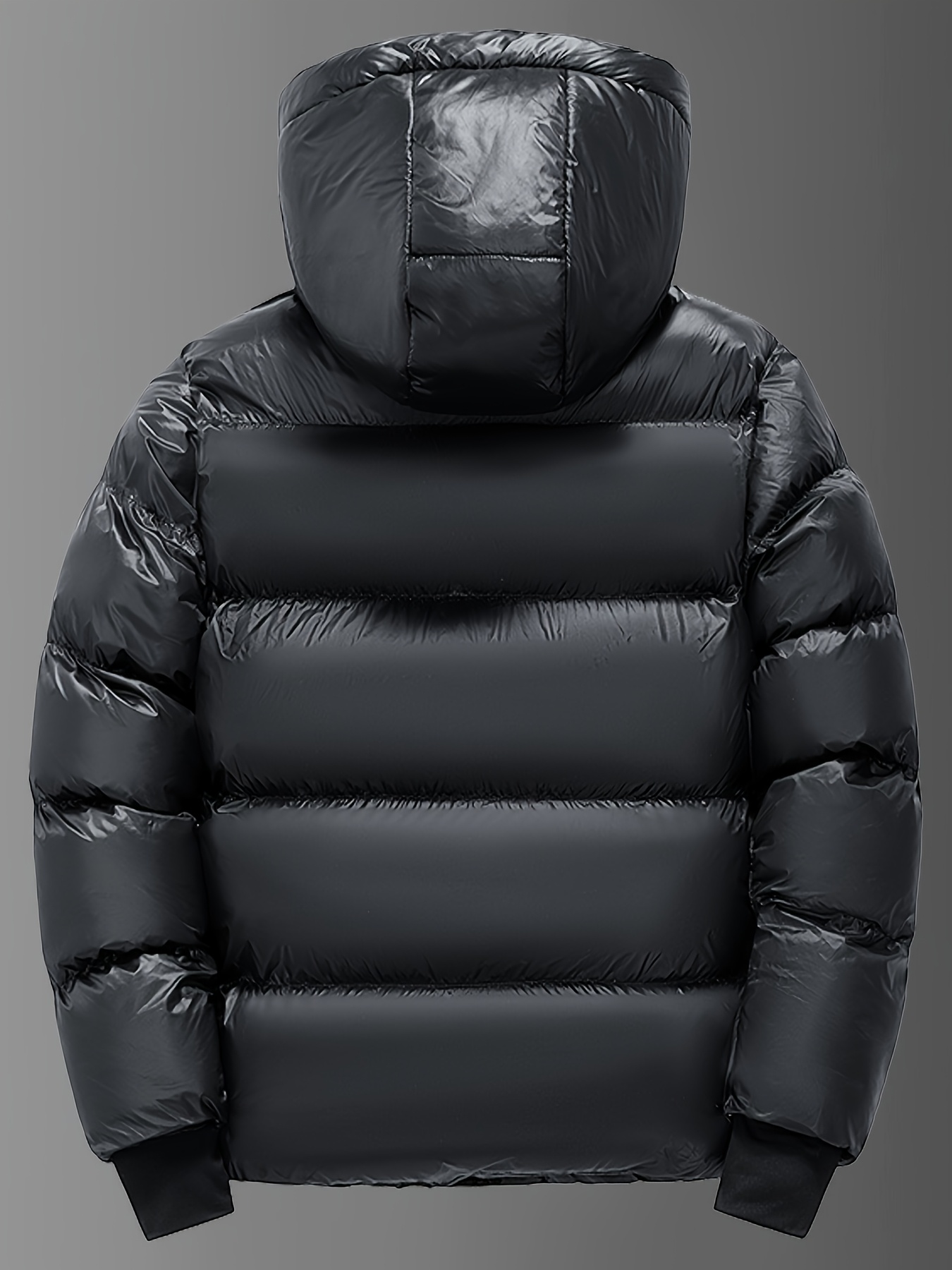 Men's High-End Black Golden Padded Jacket