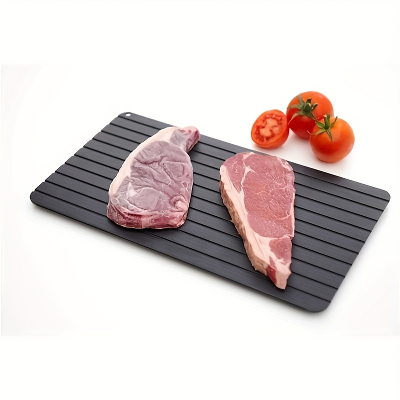 Quick Defrosting Tray for Thawing Frozen Meat and Food, Available in Small, Medium, and Large Sizes