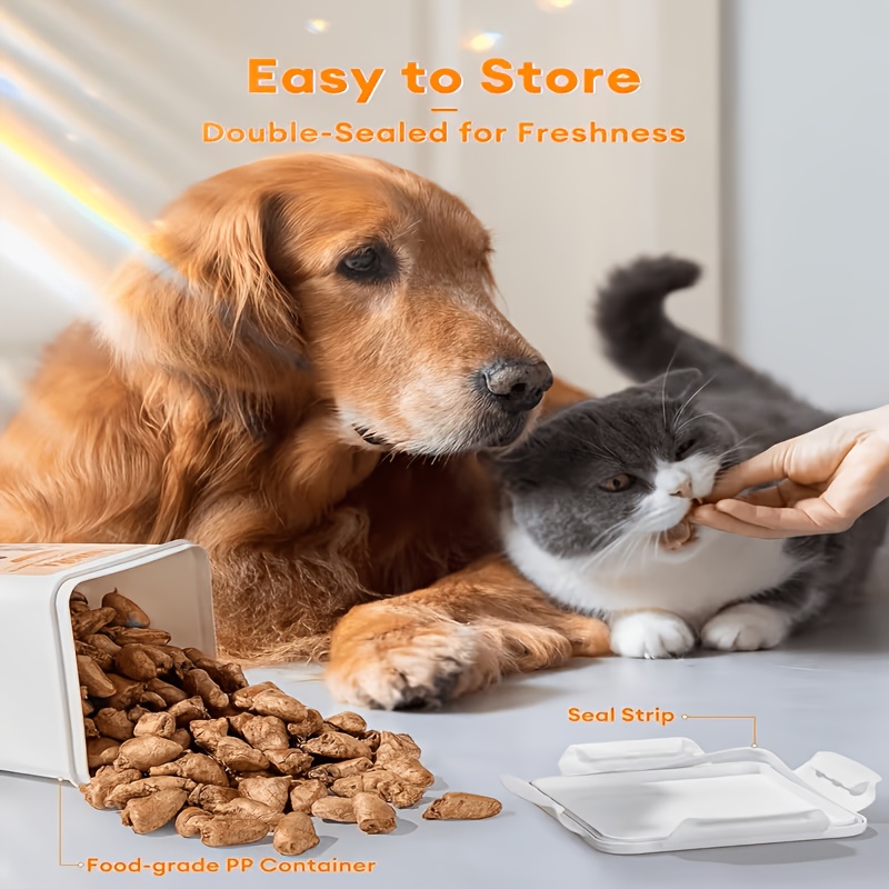 TEMU 5bags High Protein Freeze Dried Chicken Hearts Single Pet Treats For Dogs Cats Training Reward Food
