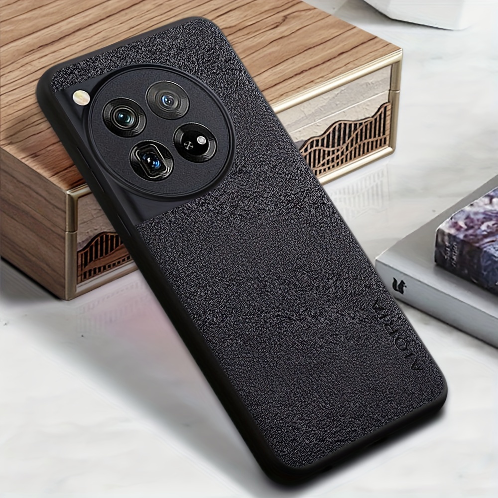 TEMU Phone Case - Luxury Faux Leather Case For Cover Protection Phone Case For Oneplus 12r 12 11 10t 10 Pro