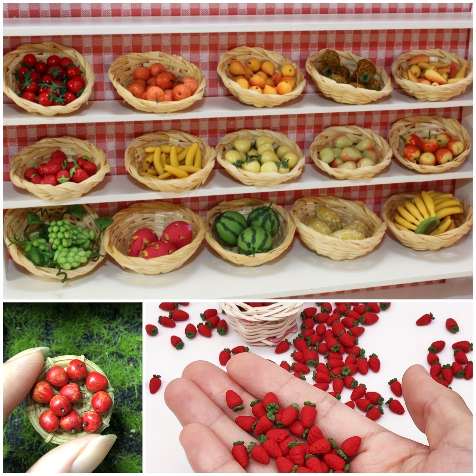 10pcs mini house fruits vegetables miniature 12 scale Temu Kuwait