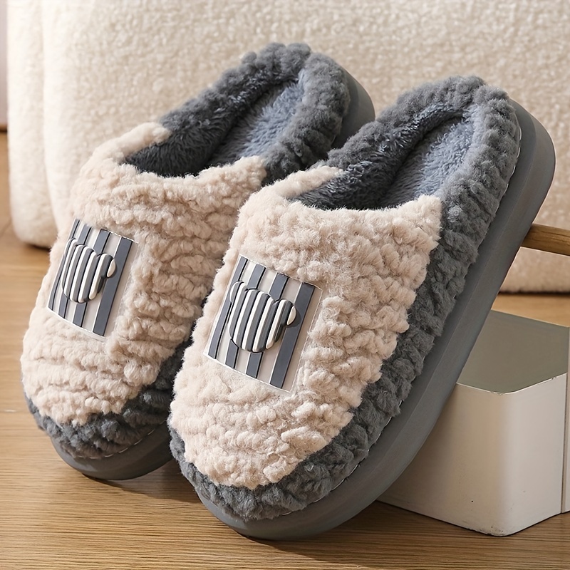 

Cozy Cartoon Plush Slippers For - Winter Warm, Non-slip Eva Sole, Soft Fleece ,