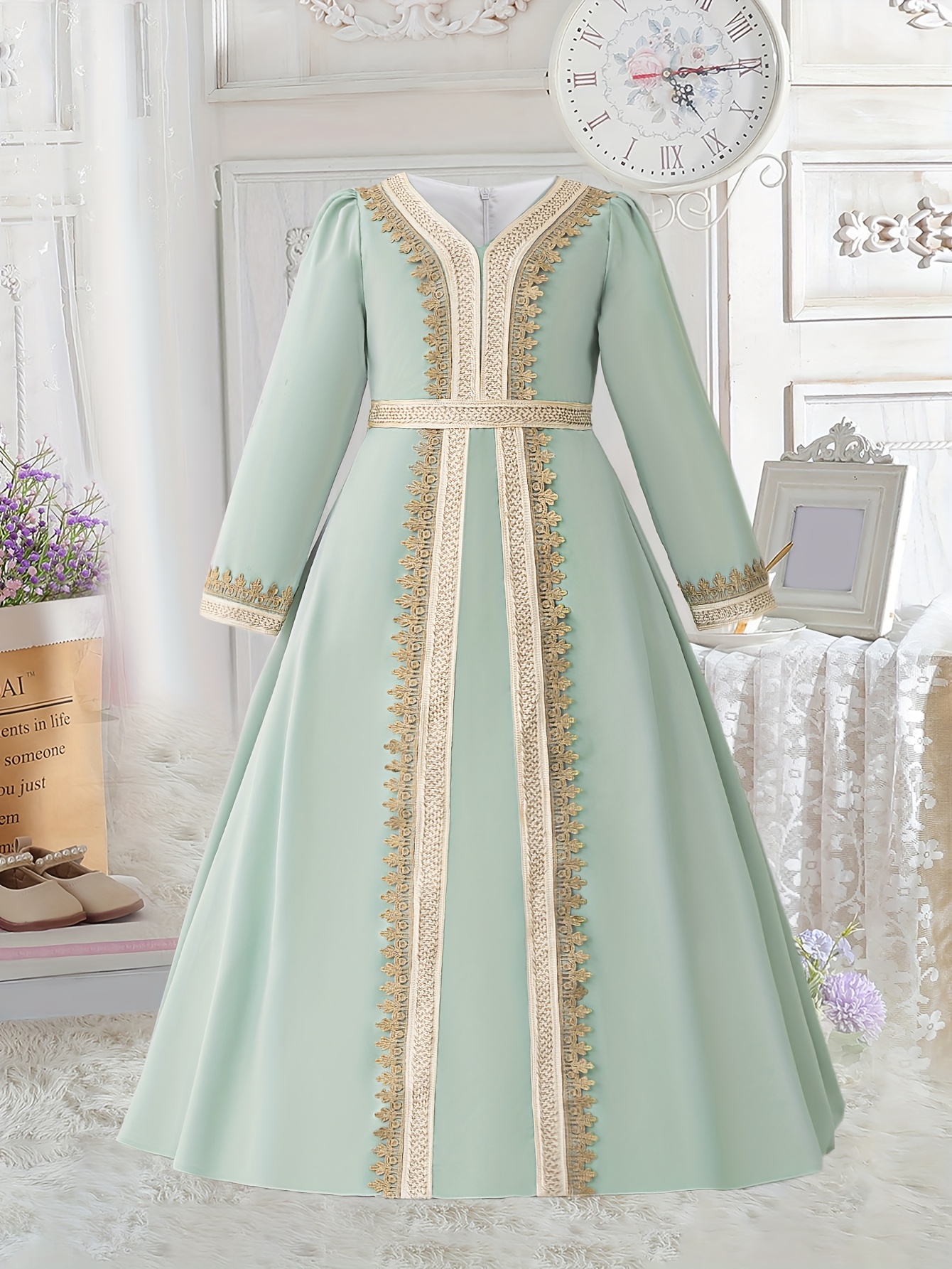 vestido nocturno niñas musulmanas Temu Spain