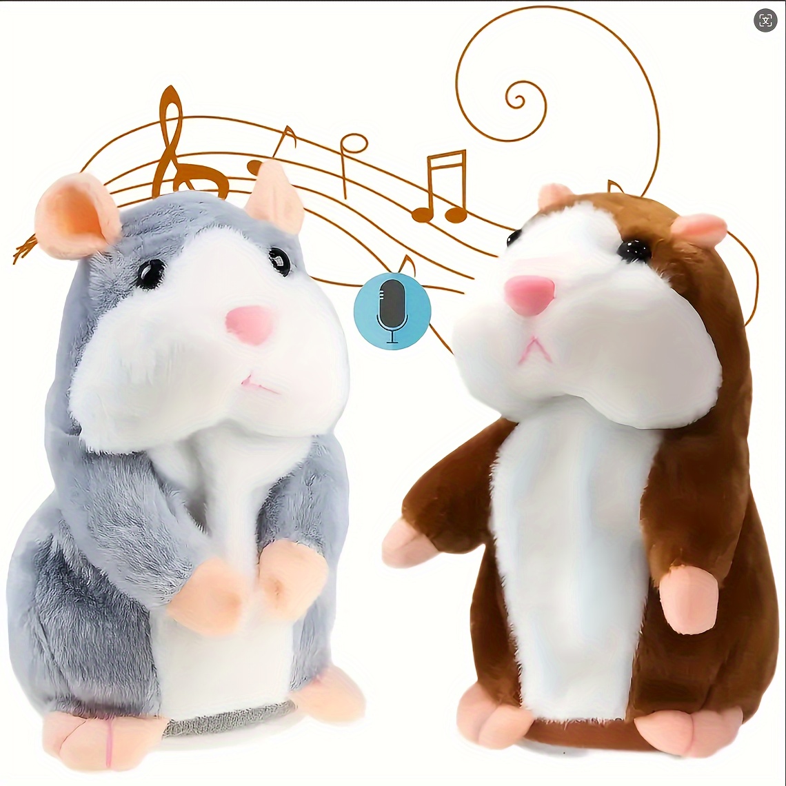 

Interactive Talking Hamster Toy - Mouse With Recording , No Batteries Required - Perfect Educational Gift For Christmas & Halloween