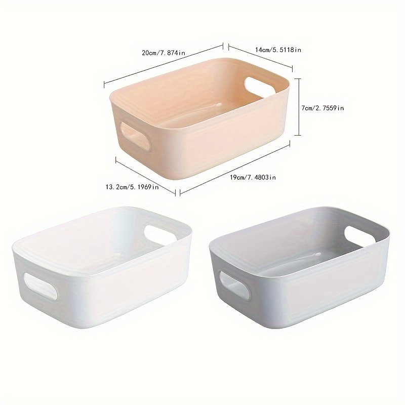 Desktop Plastic Box Organizing Cosmetics Kitchen Storage Box - Temu