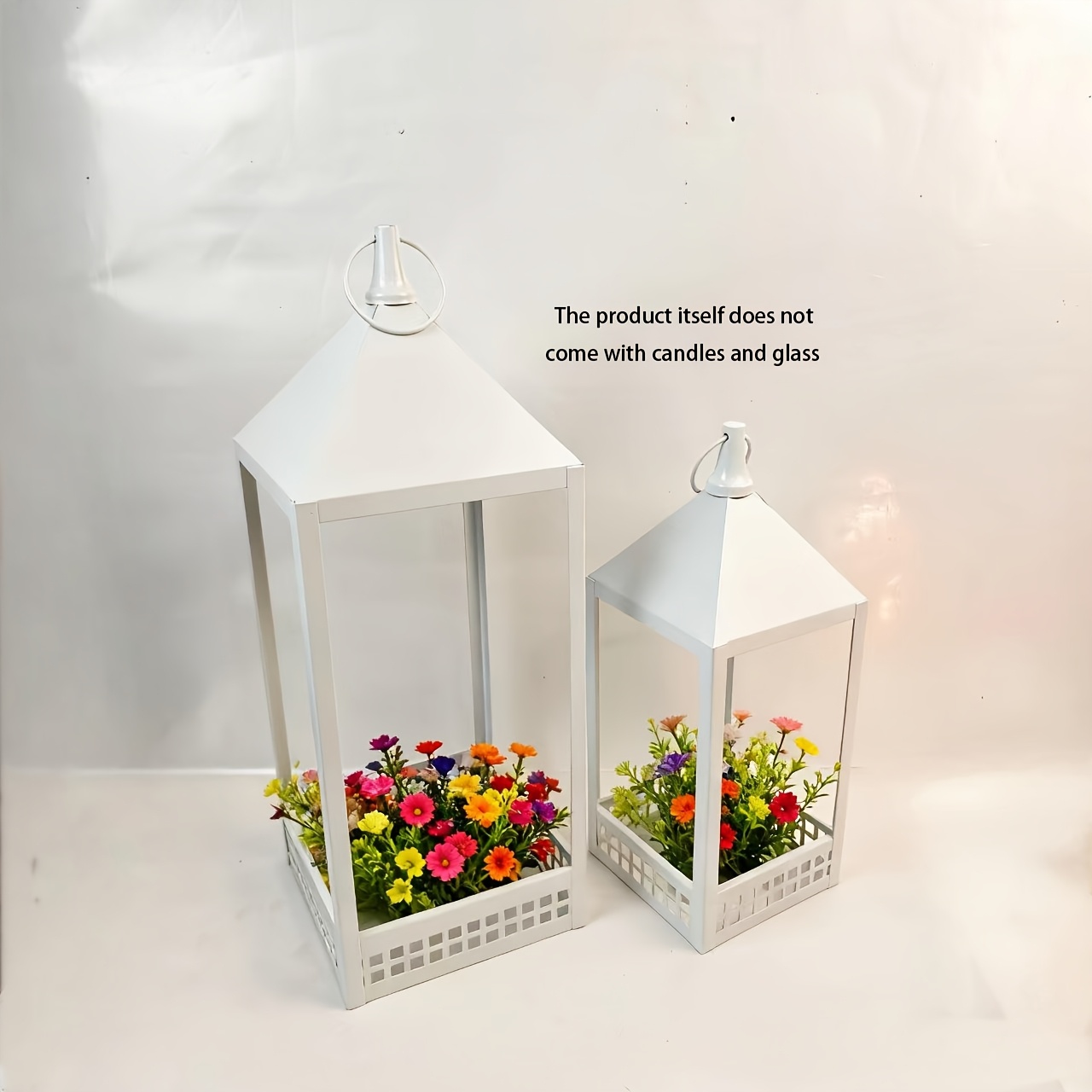 2pcs Double Lantern Candle Holder Stands for Home Decor