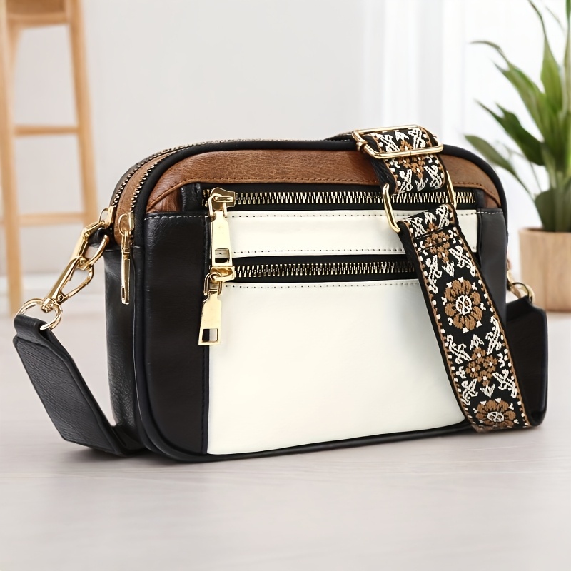 

New Versatile Casual Women' Bag With A Minimalist High-end Feel, Large Capacity, Wide Shoulder Strap, Trendy Crossbody Bag, And Small Crossbody Purse.