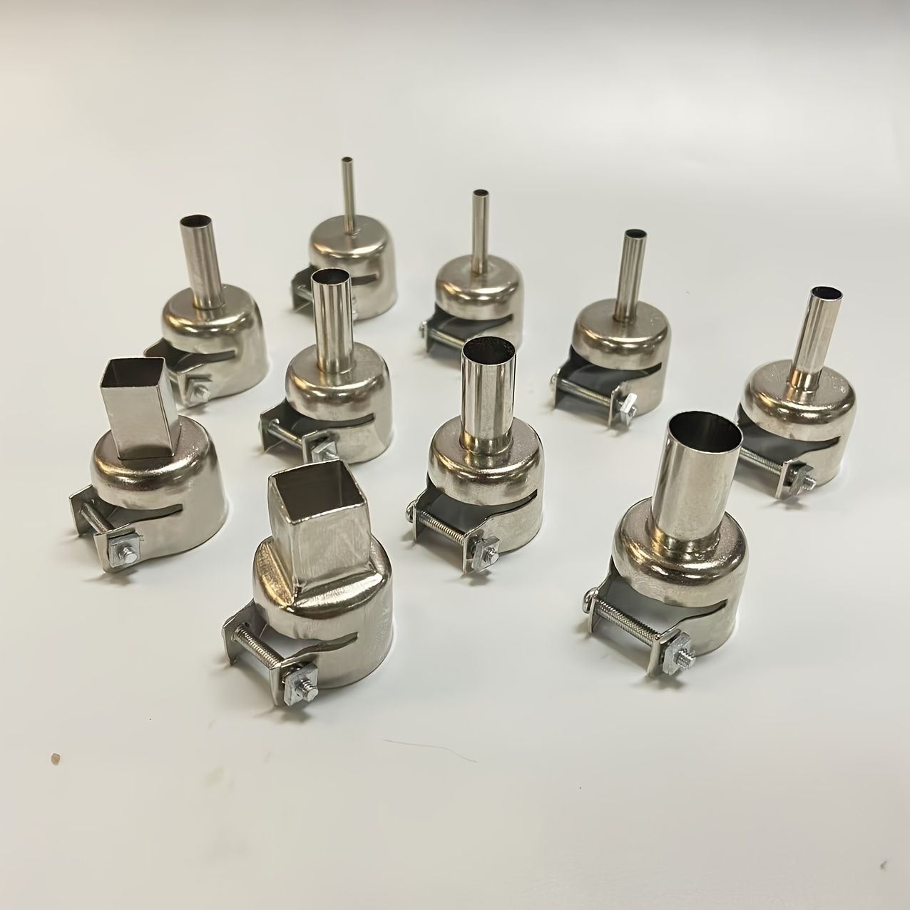 10pcs Hot Air Gun Round Nozzle Kit For 850 Hot Air Soldering Station Hot Air Soldering Station