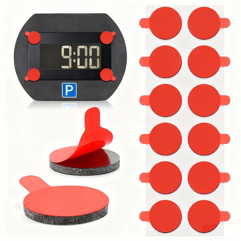 E-shop 24 Stück Needit Ersatzpad-Set, beidseitig rutschfestes Design | für die meisten Fahrzeugmodelle | Werkzeugfreie Installation, Klebepads für