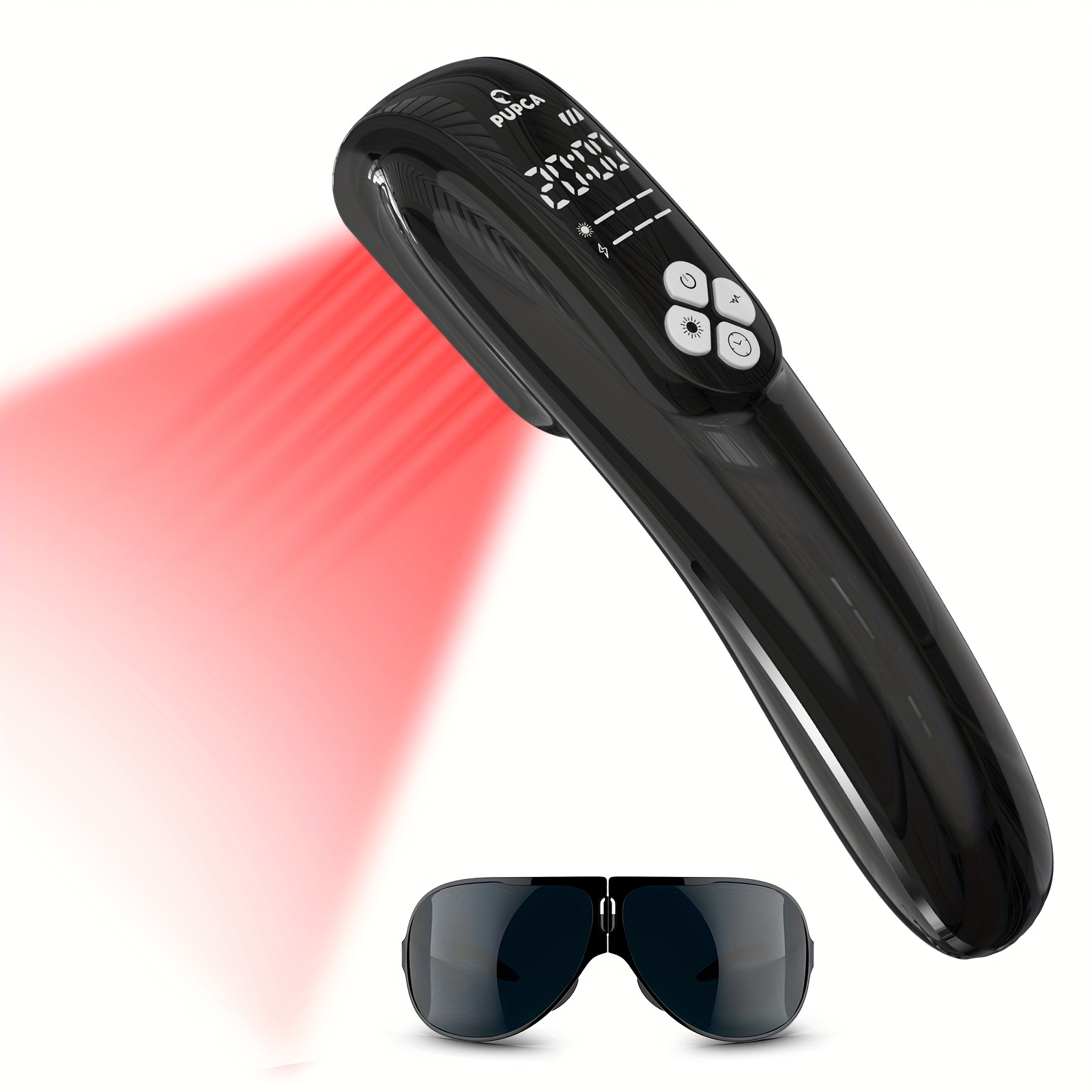 Image of Upgraded Handheld Device 12pcs 650nm And 4pcs 808nm Lamps For Animals Neck Shoulder Back Arm, Leg Joints