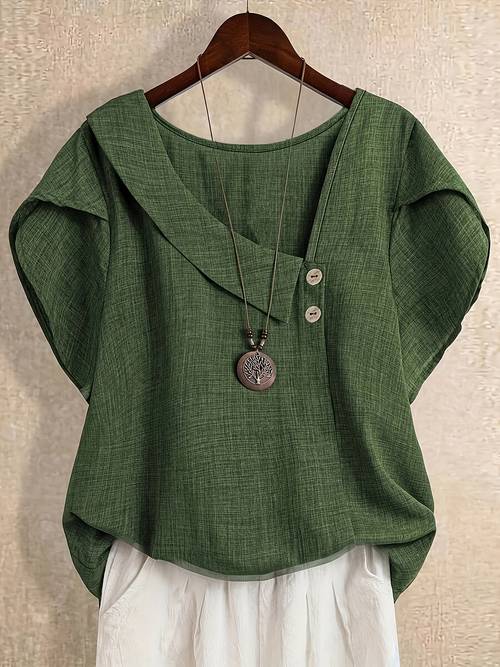 womens solid fashion shirt for summer