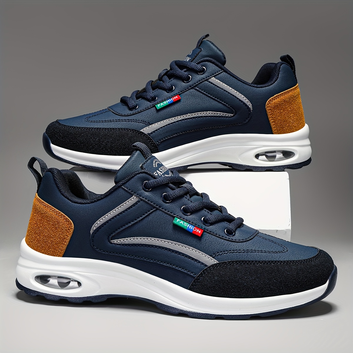 casual fashion mens sneakers lightweight low   with   upper rubber sole lace closure suitable for   training daily wear