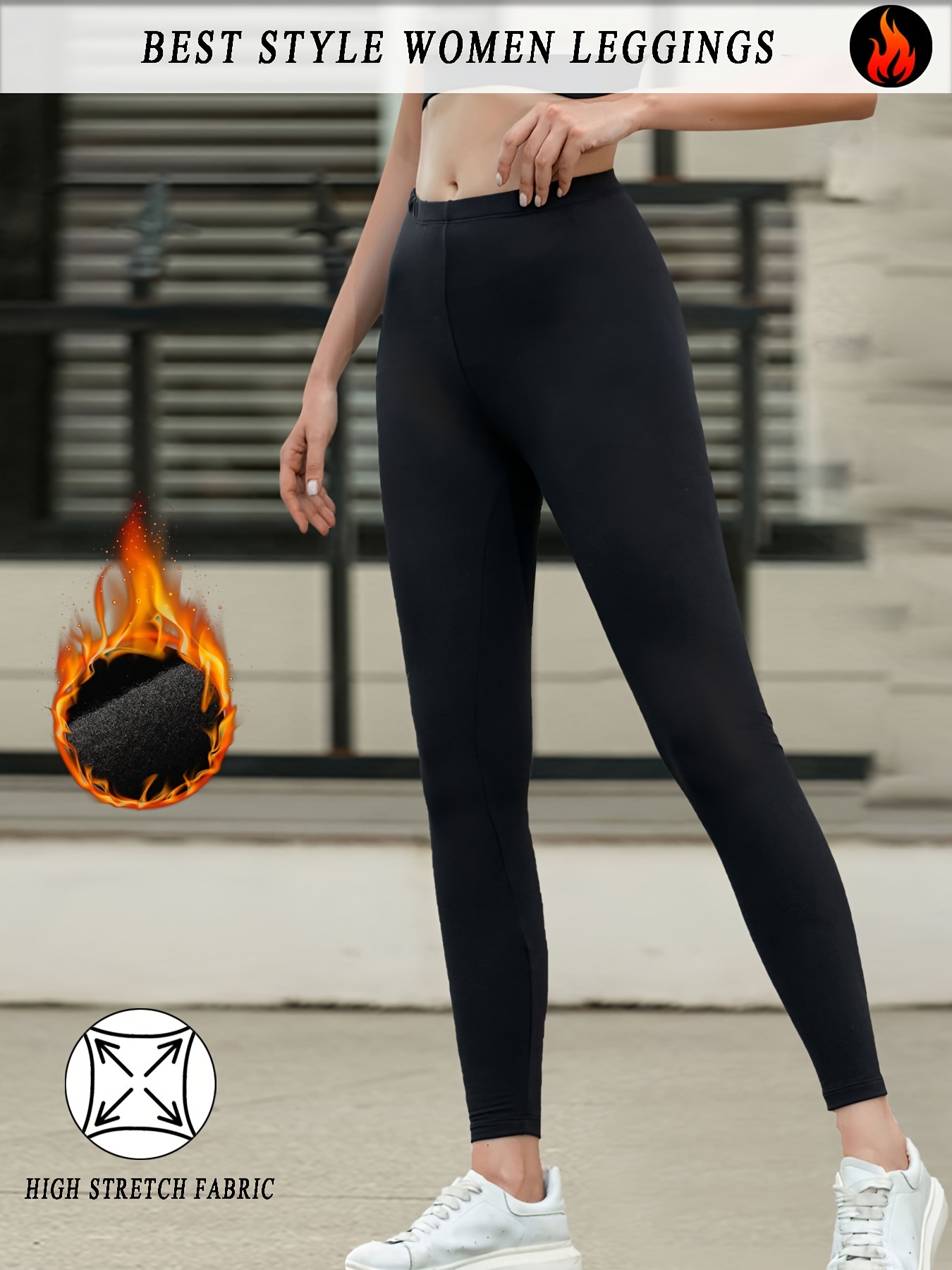 Leggings Termici Invernali Per Ragazza – Foderati In Pile, Vita Alta, Spessi, Caldi, Taglie 110-170cm - 2