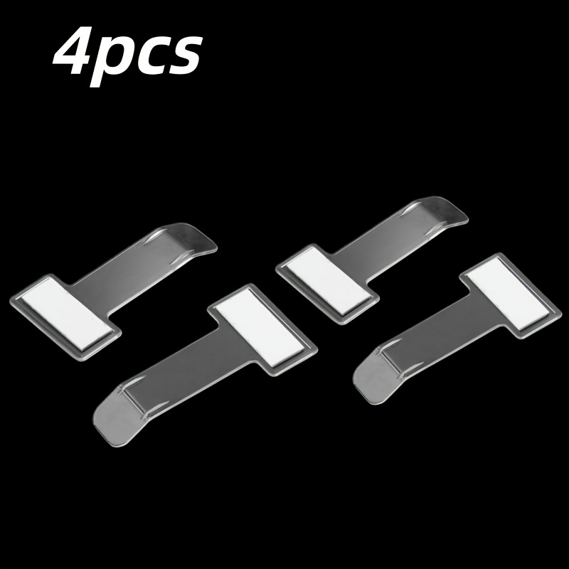 TEMU 4 pezzi Porta biglietti trasparenti per parabrezza auto, clip di stoccaggio trasparenti, compatibili con , camion, SUV, , furgoni, permessi di ,