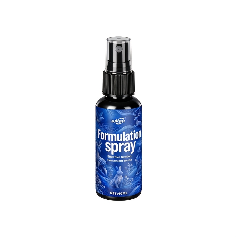 TEMU Laque Fixante pour Tissu Crocheté, Spray Fixateur pour Façonnage de de Tissage Faits Main, Après-Shampooing Coiffant à Séchage Rapide, Aide à
