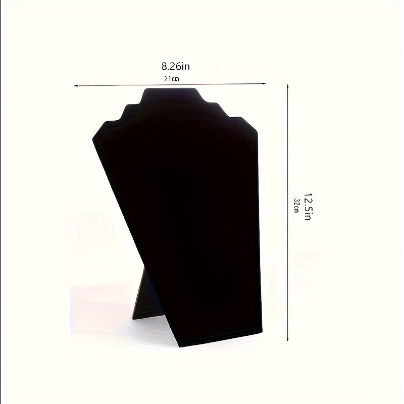 6pcs Velvet Jewelry Easel Display Stand Tower Rack
