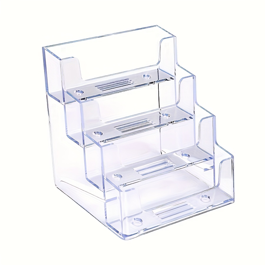 E-shop Acrylhalter für Visitenkarten mit 4 Fächern