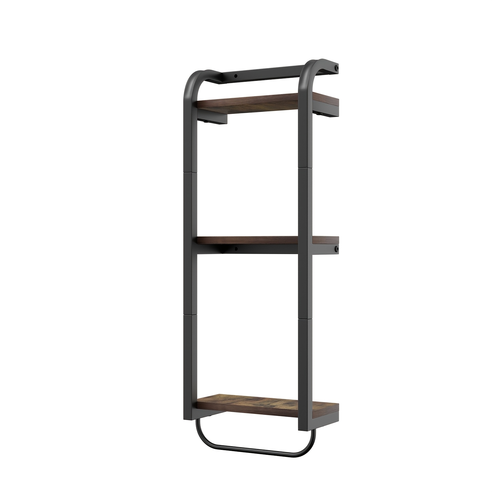 TEMU 3-tier Wall-mounted Towel Racks, 2-in-1 Towel Hanging And Storage Solution, Stable -bearing Structure To Save Floor Space For Multiple Household